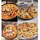 thumbnail image 1 of Juego de 2 platos redondos para pizza, antiadherentes, para horno de pizza, grill y accesorios de cocina - 22,9 cm, 28 cm, negro ZefeiWu 8390613095725, 1 of 1