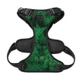 thumbnail image 5 of Lsque Green Leave Fern Dog Harness, No-Pull Pet Harness with 2 Leash Clips, Adjustable Soft Padded Dog Vest with Easy Control Handle for Large Dogs-, 5 of 9