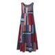 thumbnail image 3 of Sonducket Vestido de chaleco con cuello sin mangas suelto de algodón informal para mujer con estampado Irregular Vestidos Rojo 4XL Sonducket AP002073-05, 3 of 4