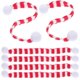 thumbnail image 1 of Soft Knitted Mini Scarves Small Rectangle Diy Material For Table Decoration White 6Pcs, 1 of 2