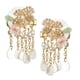 thumbnail image 5 of Pinza de Pelo de Flores Horquilla de Cabello con Cuentas Borlas de Perlas de dorado, 5 of 9