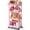 Pink, variant on 4 Tier Makeup Cart Organizer with Drawers Floor Skincare Organizers Vanity Storage Organizer Rolling Makeup Bathroom Storage Cart Cosmetics Display Cases for Skin Care Perfume Nail Polish