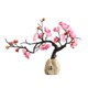 thumbnail image 2 of Adorno de resina para escritorio, artesanía china de Wintersweet, escultura decorativa en rojo, rosa y blanco | Elegante decoración para sala de estar, estudio, vitrina, dormitorio, etc., 2 of 6