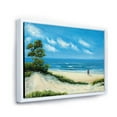 thumbnail image 3 of Designart 'Couple At The Beach In Sunlight' Nautical & Coastal Framed Canvas Wall Art Print, 3 of 5