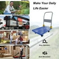 thumbnail image 5 of Holaki Platform Truck Push Cart,Foldable Flatbed Cart with Swivel Wheels,Heavy Duty Moving Platform Hand Truck for for Home,Shopping, Garden,Warehouse,440 lbs.Weight Capacity,2 Swivel Brake Wheels, 5 of 16