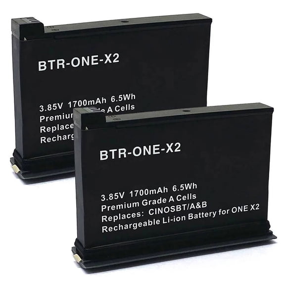 Replacement for Insta360 ONE X2 Battery (2-Pack, 1700mAh)