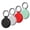 Black+White+Red+Teal, variant on SENHAWK Waterproof PC AirTag Dog Collar Mount, Rotating Buckle Secure Anti-Theft Pet ID Tag, Compatible with Apple AirTag, GPS Tracker Case for Dog Cat
