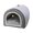 Gray 8Y9, variant on Qonioi Dual Function Pet Bed House, Indoor Dog Cat Bed with Removable Washable Cover, Non-Slip Bottom Pet Tent, Small Animal Bed