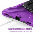 thumbnail image 2 of ELEHOLD Rugged Case for Samsung Galaxy Tab S9 FE /S9 11 Inch Tablet, with 360° Rotation Kickstand Handle Grip Crossbody Shoulder Strap Heavy Duty Shockproof Protective Cover, Purple, 2 of 10