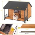 thumbnail image 3 of Aivituvin Outdoor Dog House Insulated Large Puppy Kennel with Metal Frame 47.2" L, 3 of 6