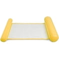 thumbnail image 1 of Ideal Swan Hamaca Flotante Inflable Hamaca para Piscina 4 en 1 [Hamaca + Tumbona + Flotador + Silla de Ejercicio] para Piscina Playa Mar - Azul (Amarillo), 1 of 5