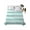 Green, variant on Aqua Striped Twim Size Flat Sheet, Wrinkleproof & Fadeproof Cooling Flat Bed Sheet Only, Rustic Farmhouse Stripes Breathable Soft Bedding Top Sheets 66 x 96 Inches