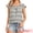Black, variant on DARING DIVA Women's Gingham Top Casual Square Neck Cap Sleeve Peasant Blouse Top XS Black