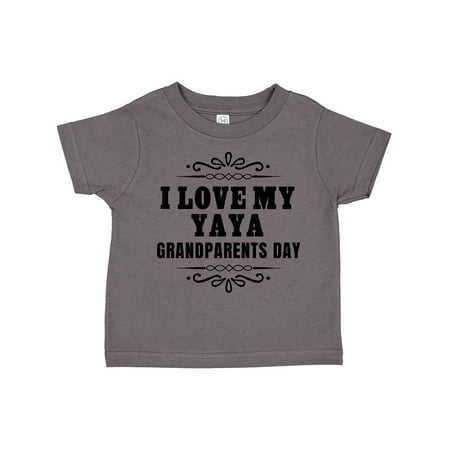 

Inktastic Grandparents Day I Love My Yaya Gift Toddler Boy or Toddler Girl T-Shirt