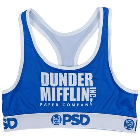 

The Office 830298-small Dunder Mifflin Paper Microfiber Blend PSD Sports Bra Small