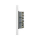 thumbnail image 3 of Placa Con 3 Contactos Lucek Flat Pack 12 BF08-B plateado, 3 of 4