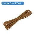 thumbnail image 2 of Uxcell Twisted Cord Trim 5 Yard 0.2 inch 3-Ply Twine Braided Rope Shiny Thread String for Craft Gift Bag Curtain Maroon, 2 of 7