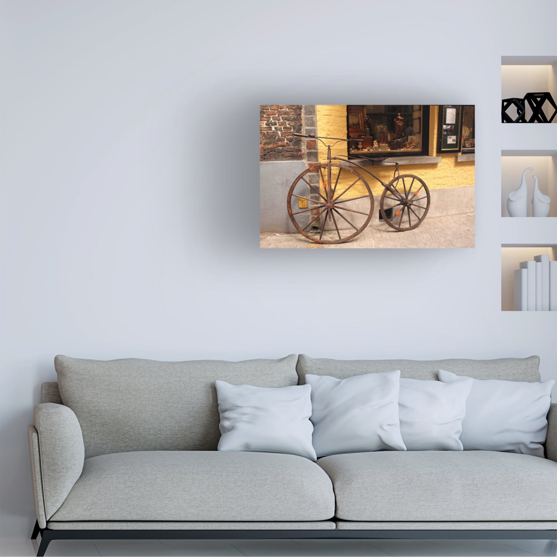Canvas Wall Art - DANE 'Brugge 2' Wall Art for Living Room, Bedroom, or Office Décor by Trademark Fine Art - 47 x 30 Inches