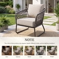 thumbnail image 6 of Gymojoy Luxury Outdoor Deep Seat Cushion 22 X 24 X 6 inch for Patio Furniture, Waterproof & Fade Resistant Patio Furniture Replacement Cushions, Beige, 6 of 8