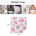thumbnail image 5 of Pink Watercolor Floral Cloth Napkins, Spring Flower Abstract Art Washable and Reusable Dinner Napkins Set of 4, Table Napkin for Kitchen Party Birthday Wedding Hotel Housewarming 20"x20", 5 of 9