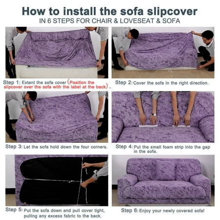 Stretch Chair Loveseat Sofa Covers 2, How To Put A Cover On Sofa