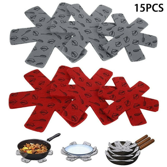 15/12Pcs Pot Pan Protectors Non-stick Divider Pads Prevent Scratching Separate Protect Surfaces for Cookware Kitchen Accessories