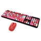 thumbnail image 2 of Juego de teclado y ratón, teclado y ratón inalámbricos, teclas de teclado retro punk, teclado mecánico multifuncional, 2 of 12