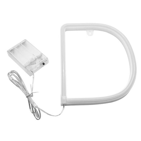 

Yotyukeb Wihte Standing Light Light Up Hanging Letter LED Warm Letters Plastic Lights LED light D