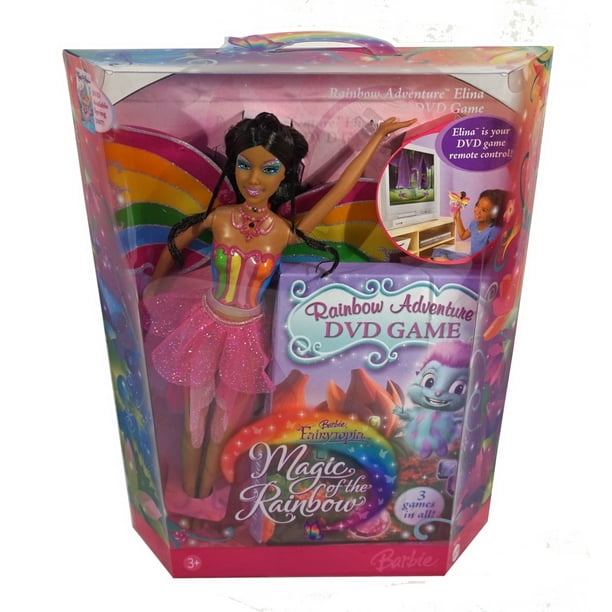 Barbie Fairytopia Magic Of The Rainbow Rainbow Adventure Elina Doll Dvd Game African American Black Walmart Com