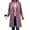 Purple, variant on Fnooota Peacoats for Women, Single Breasted Lapel Collar Casual Mid-length Womens Wool Coats Khaki Size S-5XL