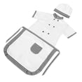 thumbnail image 4 of 1 set Boy Bainking Delantal Chef Disfraz del delantero de vestir, 4 of 5