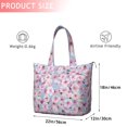 thumbnail image 4 of Pioneer Flower Floral Print Pattern Travel Tote Bags for Women Carry On,Large Weekender Bags for Women Travel,Multi Functional Duffle Bag for Work,Shopping,Sports, 4 of 5