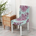 thumbnail image 3 of Exotic Artistic Paisley Bohemian Dining Chair Covers 4 Pack Vintage Floral Ethnic Retro Colorful Pattern Washable Polyester Stretch Slipcovers Removable Protector for Classic Home, 3 of 5
