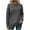 Gray, variant on Darzheoy Womens Tops Pullover Round Neck Long Sleeve Fall Winter Versatile Casual Sweatshirts Hoodless Loose Solid Color Blouses
