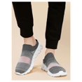 thumbnail image 4 of Men's Backless Slip‑on Mule Walking Shoes, Knit Mesh Casual Slide Footwear With Segmented Grooved Outsole for Daily Leisure, 4 of 5