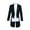 Black, variant on Fashion Men's Sequined Solid Color Performance Suit Dormal Dress Single Breasted Tailcoat Suit Jacket Blazer