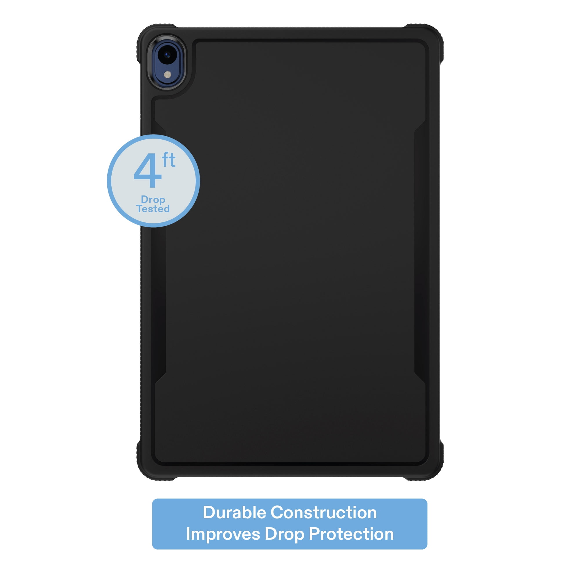 onn Protective Grip Tablet Case for onn 10.1" Tablet (2024 Model) - Black
