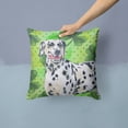 thumbnail image 2 of Carolines Treasures BB9827PW1414 Dalmatian St Patricks Fabric Decorative Pillow, 2 of 4