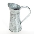 thumbnail image 4 of Benjara Pichet en Métal Galvanisé avec Motif en Relief, Gris, 4 of 4