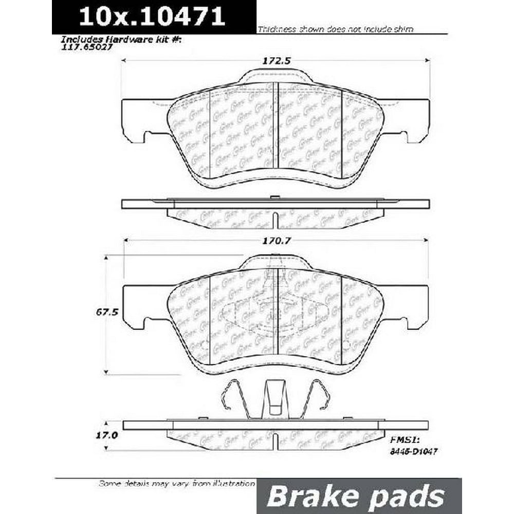 Go Parts 2008 2012 Ford Escape Front Disc Brake Pad Set For Ford