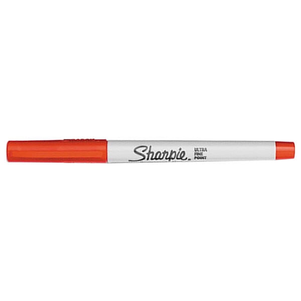Sharpie 37002 Red UltraFine Point Permanent Marker 12/Pack