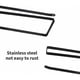 thumbnail image 3 of Portarrollos de cocina Portarrollos de papel Sin perforación Portarrollos debajo del gabinete Portarrollos de cocina Soportes Portarrollos de cocina Ostulate para cocina, baño (negro, 14.7X26X1., 3 of 5