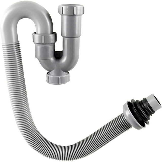 MYG Flexible U-Shaped Drain Pipe for Basin Sink - Retractable Sewer Drainage System with Large Diameter Design - Easy Installation for Bathroom Washbasin
