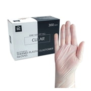 600 Disposable Clear TPE Gloves, BPA-Free, Latex Free, Powder Free, Daily Use, Food Prep, Hair Dyeing and More