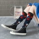 thumbnail image 5 of Balery Red Blue White Stars Calcetines novedosos Calcetines deportivos Calcetines hasta la rodilla Calcetines de algodón Calcetines originales y geniales, 5 of 6