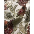 thumbnail image 5 of Decora Furnishings Woven Jacquard Floral Design Sewing and Craft Fabric by The Yard, Orangish Red, 5 of 10