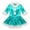 Lake Blue, variant on TiaoBug Kids Girls Christmas Skating Dance Dress Shiny Glossy Metallic Tutu Skirt Dancewear