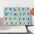 thumbnail image 2 of Sports Cutting Board, Sports with Stick Man Boxing Power Professional Players Wellbeing Theme, Decorative Tempered Glass Cutting and Serving Board, Small Size, Multicolor, by Ambesonne, 2 of 5