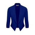 thumbnail image 2 of Hybrid & Company Womens Casual Work Office Open Front Blazer Jacket with Removable Shoulder Pads Made in USA, 2 of 4