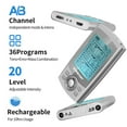thumbnail image 5 of INSMART TENS Unit Rechargeable Muscle Stimulator EMS Dual Channel with 10 Reusable Electrode Pads 36 Modes for Back Neck Pain Muscle Therapy Pain Management Pulse Massager (Escalate), 5 of 10